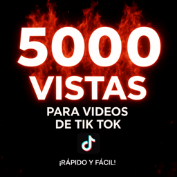 Imagen de 5000 vistas para videos de tik tok