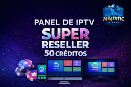 Imagen de 50 CREDITOS  PARA PANEL DE IPTV SUPERRESELLER 