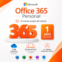 Imagen de MICROSOFT OFFICE 365 PERSONAL X 1 AÑO