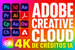 Imagen de ADOBE CREATIVE CLOUD + IA 4000 CREDITOS 1 MES